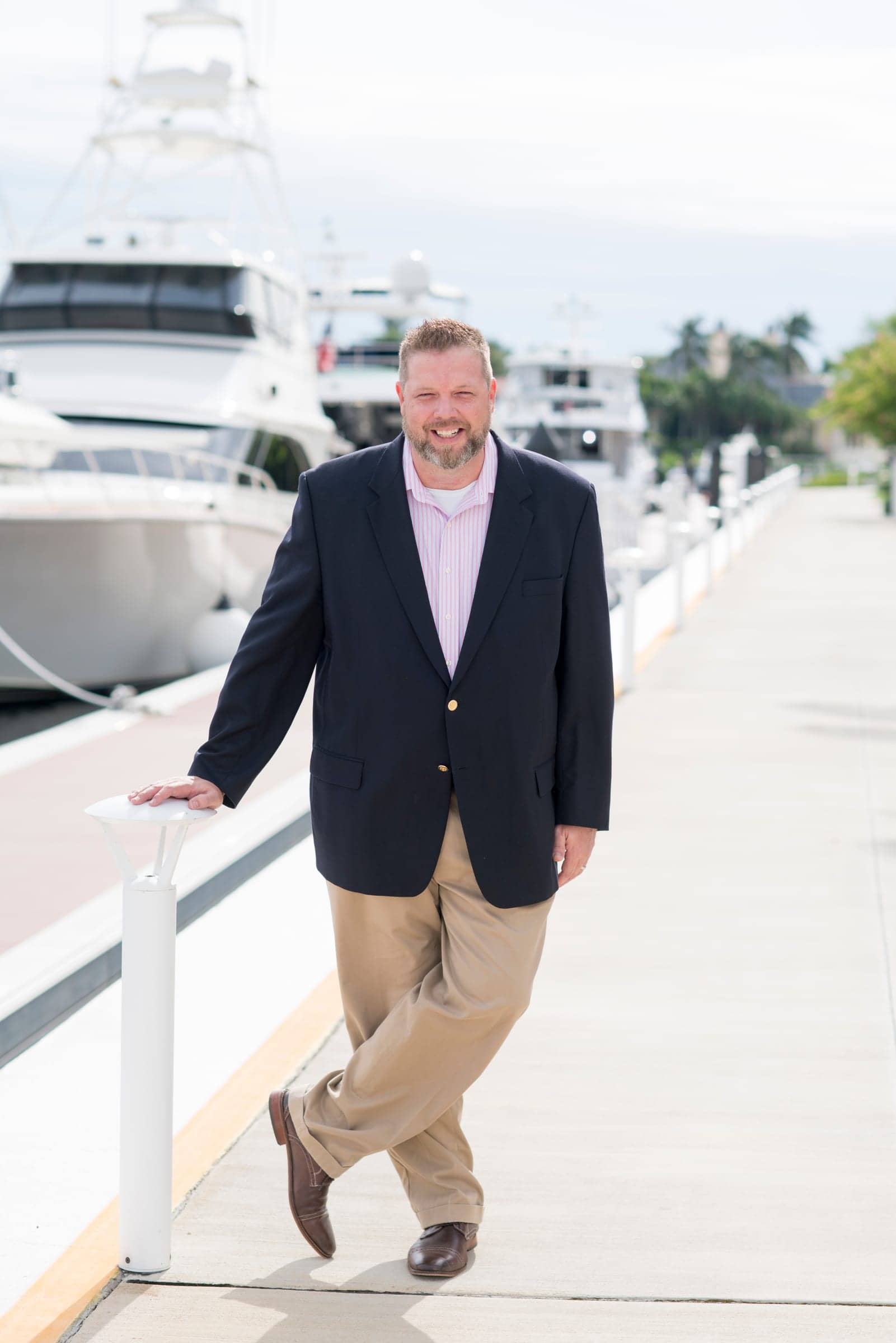 Ben Hoadley at a Palm Beach County marina